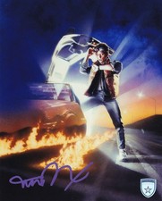 MICHAEL J FOX signed Autogramm 20x25cm BACK TO THE FUTURE in Person autograph