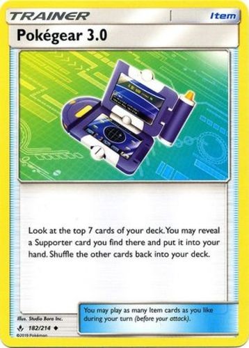Pokegear 3.0 - 182/214 - Uncommon - Near Mint - Unbroken Bonds
