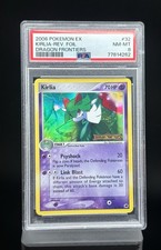 2006 POKEMON EX DRAGON FRONTIERS #32 KIRLIA-REVERSE FOIL PSA 8