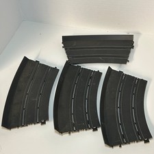 Tyco Slot Car Track 12" R 1/8 Circle No. S-5981 Hi-Banked Curve Lot of 4