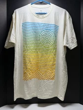 2014 Coachella Cream Festival T-shirt Pastel Lineup Design, Size XL, Concert Tee
