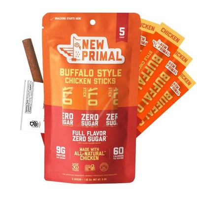 New Primal Buffalo Chicken Sticks Keto Gluten Free Healthy Snacks Sugar Free Low