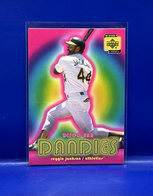REGGIE JACKSON 2001 UD DECADE 1970's DISCO ERA DANDIES #DE4 Yankees Athletics