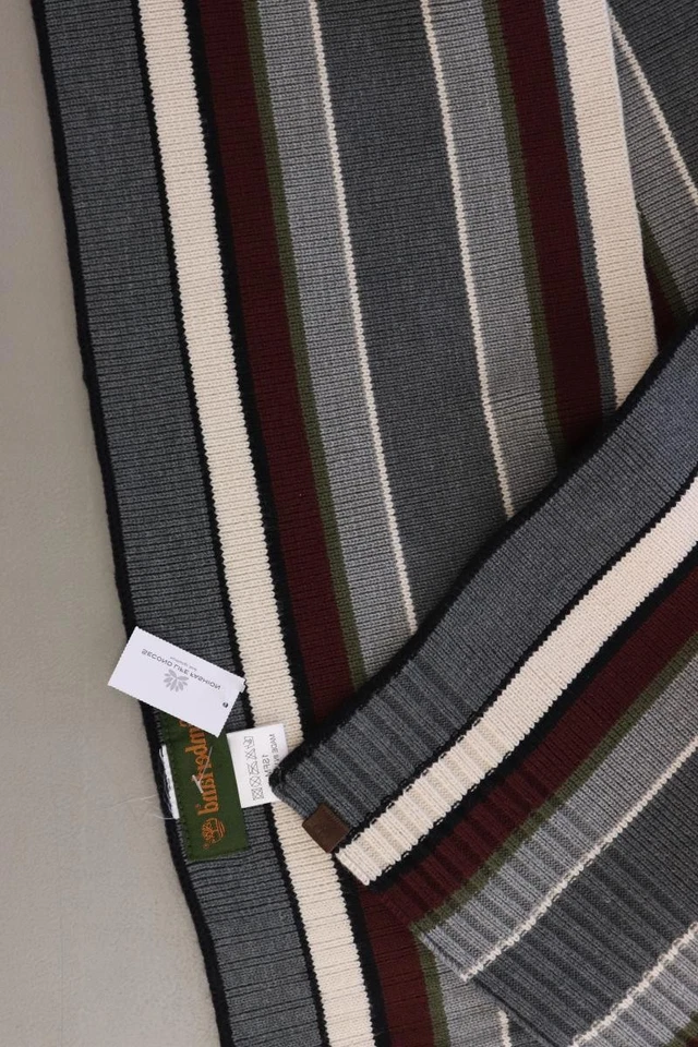 ✅ Timberland scialle per uomo rigato grigio ✅ - Imagen 4 de 4