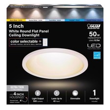 Feit Electric 74202/CA 120V 6.5W 500 Lumens Round LED Recessed Downlight 4 in. -