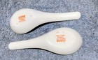 2 Spoons Vintage Asian  Dragon Design Porcelain Ceramic Soup Rice — photo 8