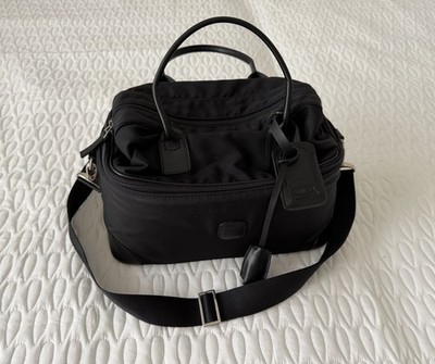 BRIC S Tasche Kosmetik Reisetasche Schwarz Schultertasche Koffer Leder Nylon