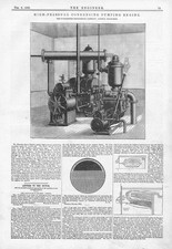 PULSOMETER Hochdruck Brennwertpumpenmotor Antikdruck 1883