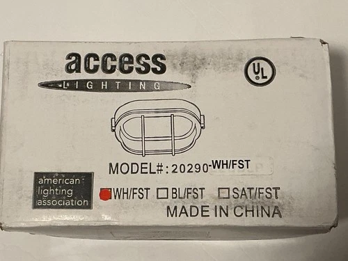 Access Lighting 20290-WH/FST  Nauticus Wet Loc 4.25" Bulkhead, White/Frosted - Picture 2 of 11