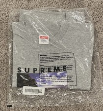 Supreme Time Tee Gray Large SS20 100 Authentic