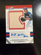 2017 Panini USA Baseball Stars & Stripes Bat /99 KJ Harrison #10 Auto