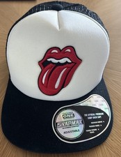Rolling Stones Trucker Cap Hat Tongue Logo On Size Fits All Black