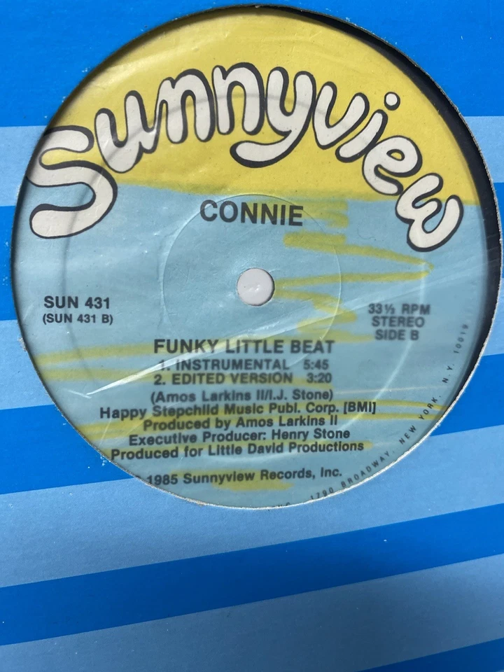 Connie - Funky Little Beat (12") (1985) Vinyl Sunnyview Electronic VG+ - Image 2 of 4