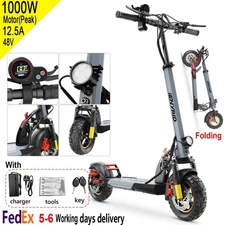 800W Folding Adult Scooter Electric 28MPH Safe Urban Commuter Range 35KM scooter