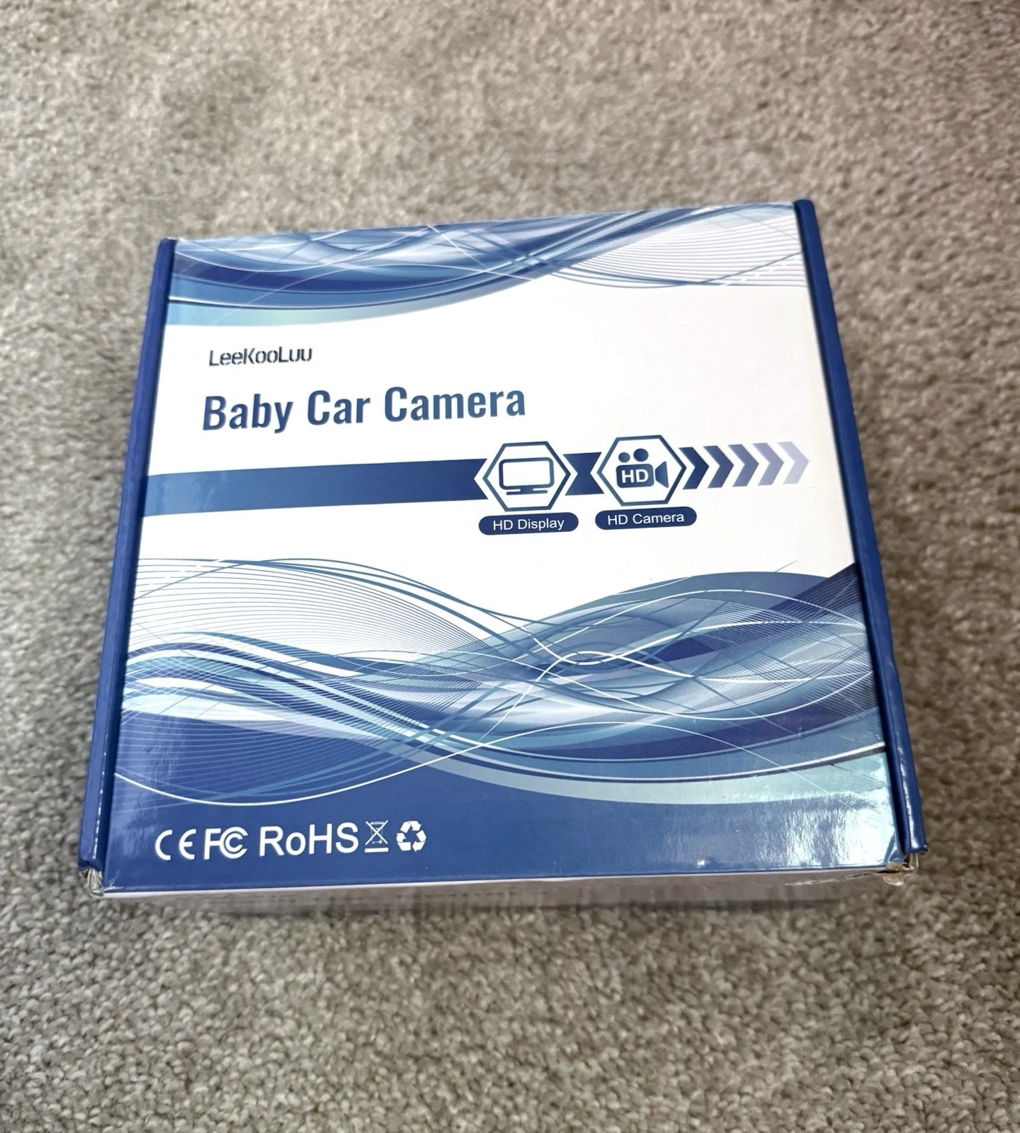 LeeKooLuu Baby Car Camera Easy Install Auto-Open Night Vision 360° Rotation K01