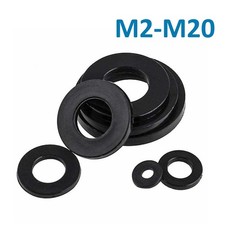 Flat Washers Black Nylon Plastic Washer M2 - M20