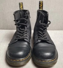 Doc Martens Air Wair 1460 J Black Combat Boots Size Kids US 12