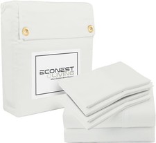 100 Egyptian Cotton Split King Sheet Set - 1000 Thread Count 7PC Cotton Sheets