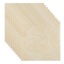 20pcs 11.8"x11.8" Peel and Stick Backsplash Marble PVC Wall Tiles, Beige