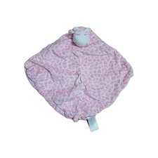 Angel Dear Lovey Pink Giraffe Plush Cow Security Blanket 11"