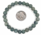 Type A Burmese Type A Jadeite Beaded Bracelet Auction Green 99cts — photo 8