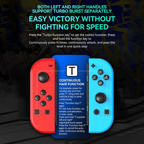 Juego de 2 mandos Joy Con para Nintendo Switch - gamepad inalámbrico izquierdo y derecho - Imagen 12 de 336