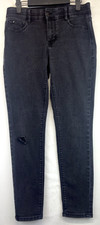 Curve Appeal Jeans - Womens SIze 4/27 - Dark Gray - Skinny - Distressed 4456 