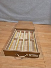Dias/Negative Archivierung Schublade Holzkiste Verzapft Schubkasten Einteilung