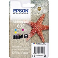 Epson Druckerpatrone T03U54, 603 Original Kombi-Pack Cyan, Magenta, Gelb