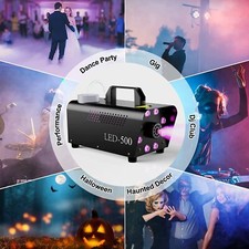 Fog Machine For Party Outdoor- 8 Stage LED Lights with 13 Colors  Strobe Effect
