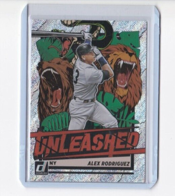 ALEX RODRIGUEZ 2021 DONRUSS BASEBALL VECTOR PARALLEL-UNLEASHED INSERT CARD