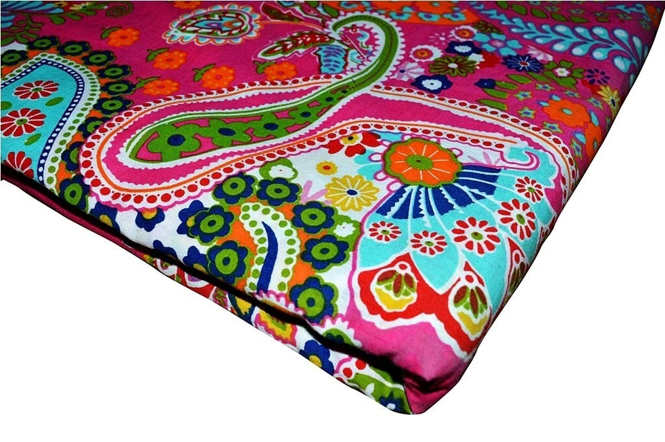 Indian Fabric Cotton Fabric By Yard Handmade fabric Dressmaking Paisley Print - Image 2 of 4