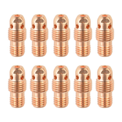 10x Spannhülsengehäuse für Typ 9/20, 13N28, L=21 mm WIG/TIG Schweißbrenner Kopf