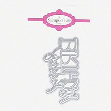 Happy Birthday Trendy Die Set for Card-Making  Scrapbooking by The Crafty Co