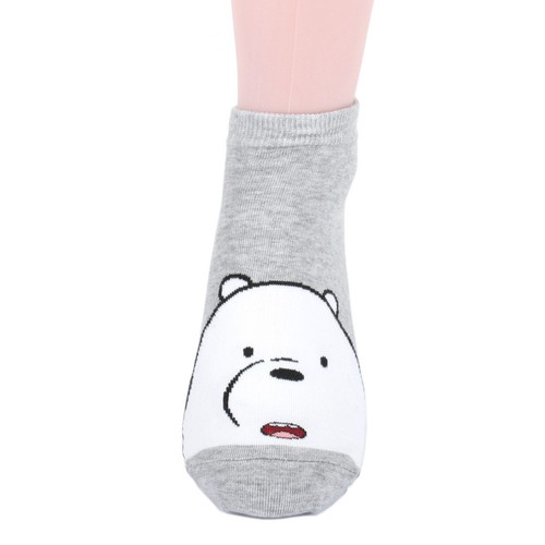Calze We Bare Bears Calze Donna 3 paia (Grizzly, Panda, Orso Ghiaccio) - Made in Kore - Foto 6 di 6