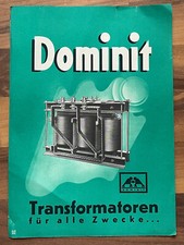 Dominit Prospekt - Dominit Transformatoren Reklame - Spezial Transformatoren