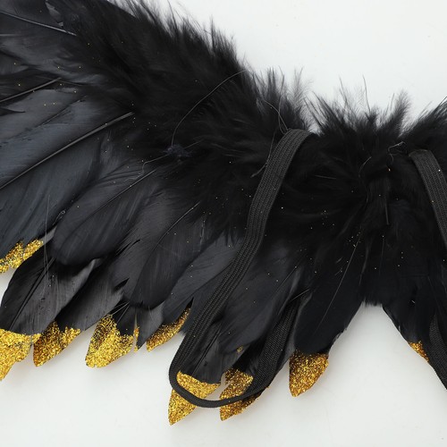 General Wings XMAS Devil Straps Feather Cute Decorations With Gummi Shiny Neu - Bild 8 von 31