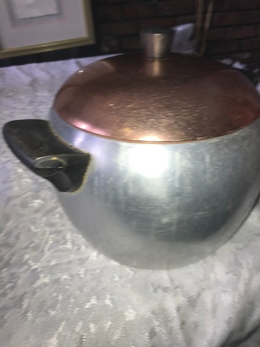 WEAREVER 2126 ALUMINUM Hallite 6Qt Round DUTCH OVEN Pot ROASTER with Copper LID - 第 6/19 張圖片