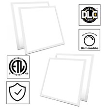 24x24 Side-lit Led Panel Light 45 Watts 2x2 Led Flat Panel Lights 100-277 Vac