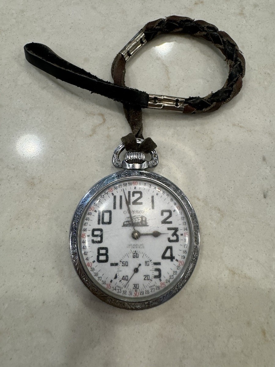 ARNEX Unitas Cal. 6431/6445 Railroad Pocket Watch 17 Jewels-WORKS