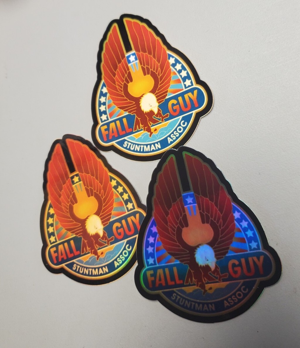 Colt Seavers The Fall Guy Unknown Stuntman STICKERS 3 PACK LOT