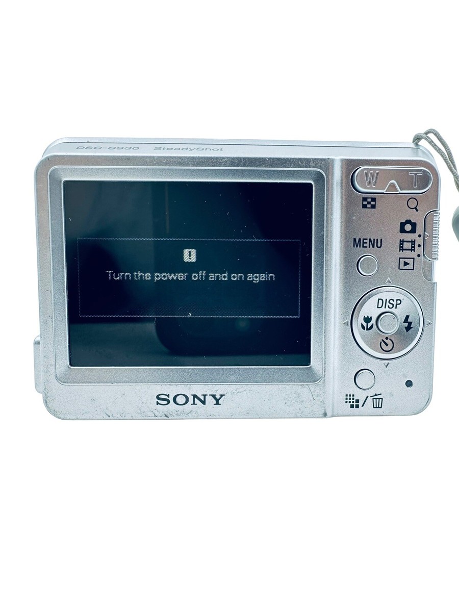 Sony Cybershot DSC-S930 10.1 MP Digital Camera - Lens Error