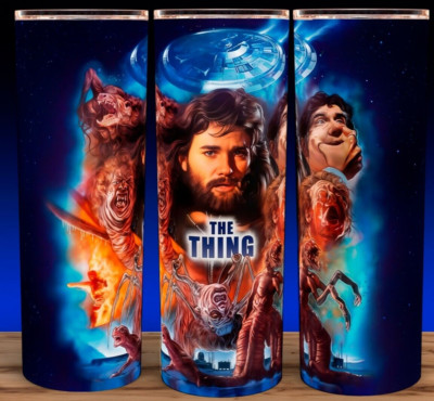The Thing 82 Horror Kurt Russell Movie  Cup Mug Tumbler 20oz with lid and straw