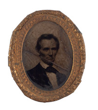 1860 Abraham Lincoln Campaign Badge 2.5 x 2.125 in