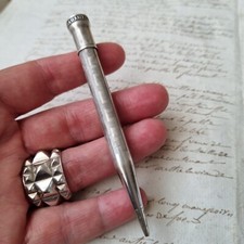 PORTE MINE STYLO CRAYON ARGENT OXO ANTIQUE SILVER PEN