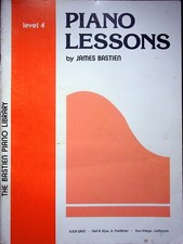 VTG PIANO LESSONS LEVEL 4 METHOD BOOK THE BASTIEN PIANO LIBRARY CLASSICAL
