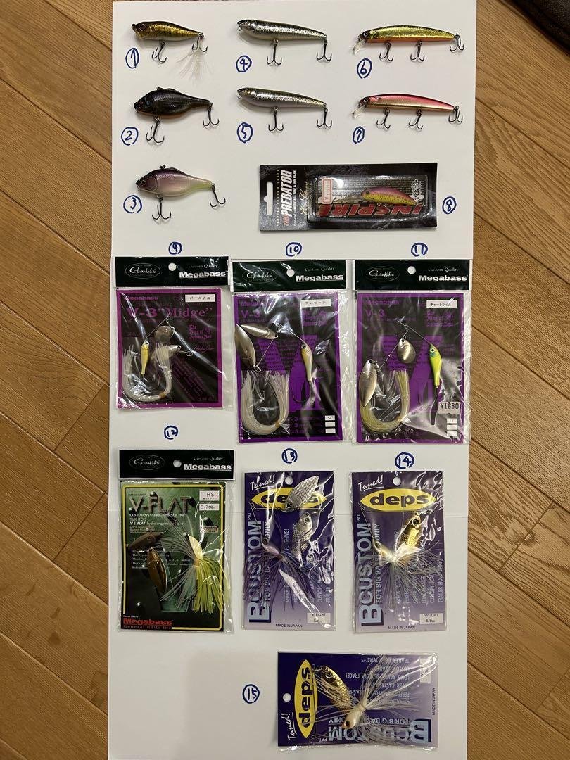 Fishing Lure Value Set Of 15 Megabass Evergreen Lures Fishing Gear