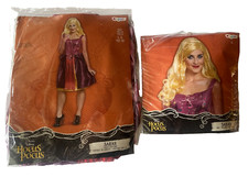 Hocus Pocus Sarah Sanderson Women's Large 12-14 Halloween Costume Wig Bundle