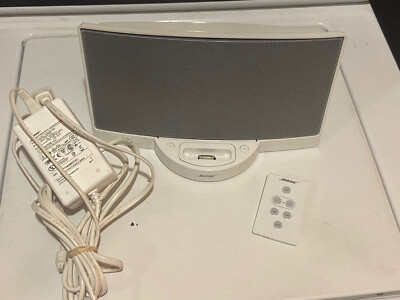 BOSE Sounddock Series 1 W/ Remote, Power Adapter White Works 30