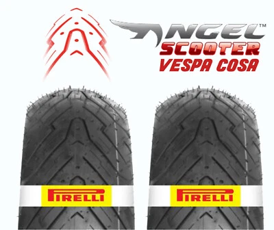 100/90-10 Piaggio Cosa/200 Coppia gomme pneumatici Pirelli Angel Scooter COSA
